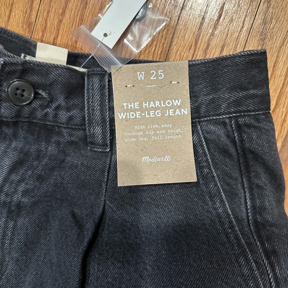 Madewell Women's Charcoal Denim Pants size 25 - Picture 2 of 6